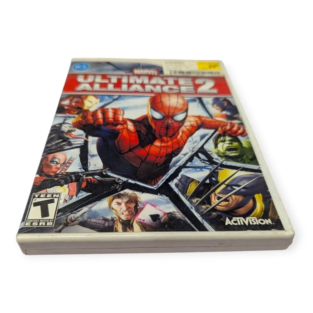 Marvel Ultimate Alliance 2 Nintendo Wii Complete CIB Activision Spider-Man